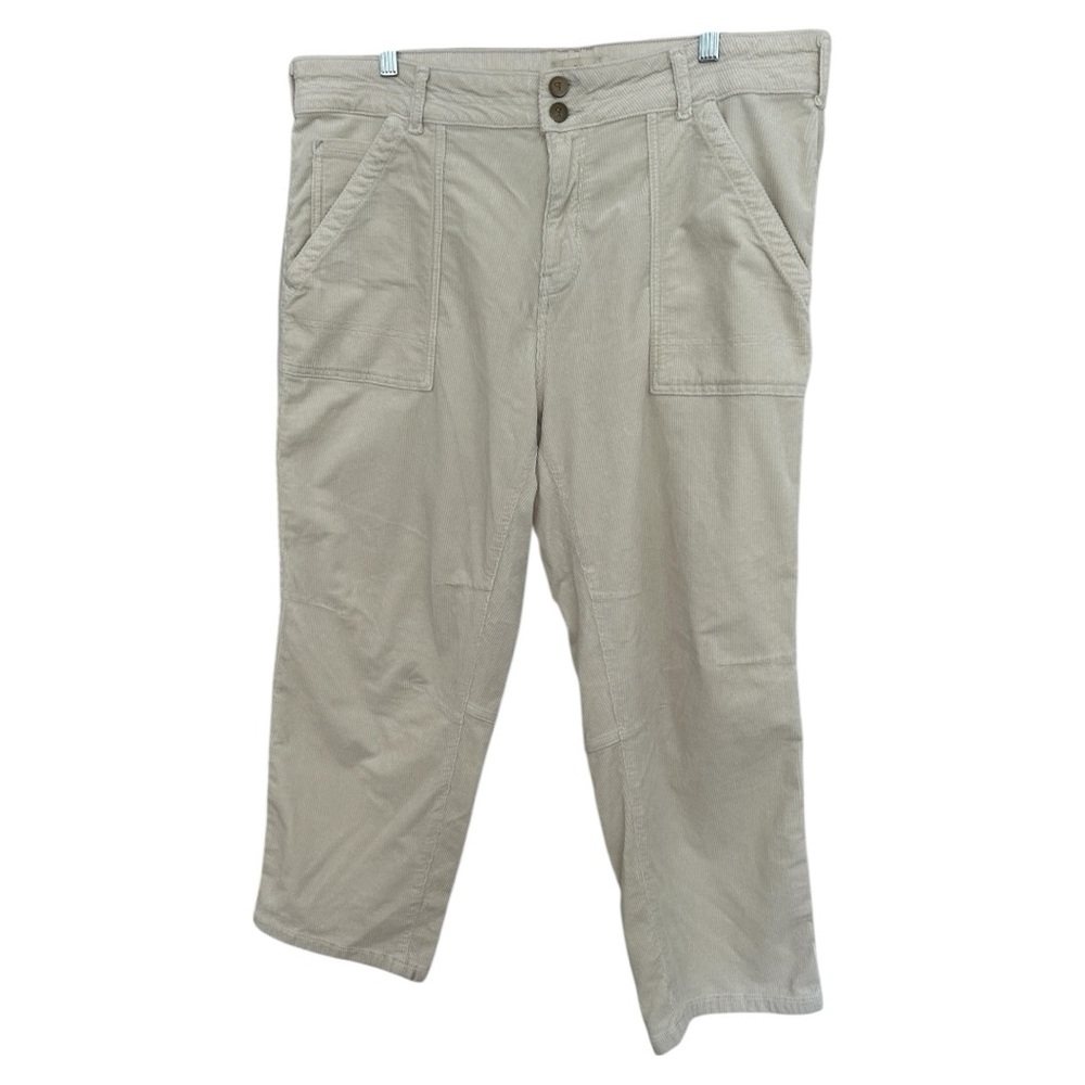 Pilcro Women’s The Wanderer Relaxed Leg Cropped Corduroy Pants Sz 38